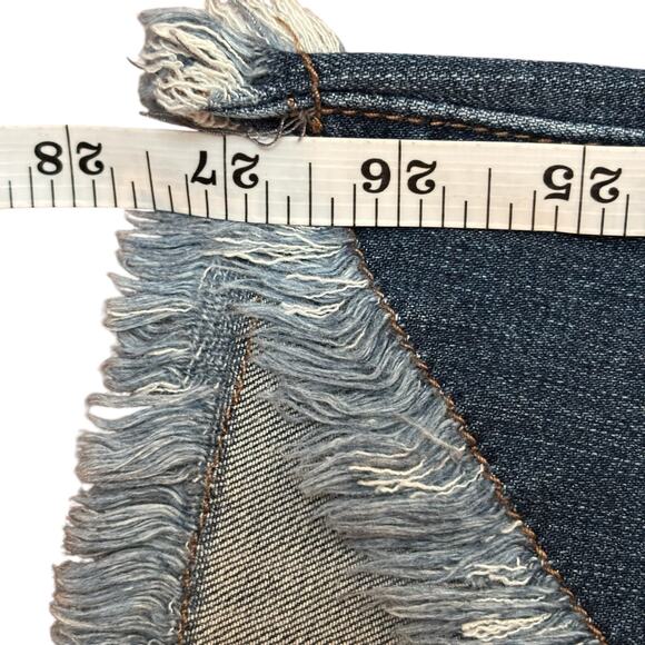 1822 Denim Skinny Jeans Womens Size 14 Mid-Rise Body-Positive Stretch Frayed Hem - Picture 5 of 16